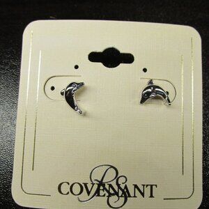 Dolphin Earrings (Pierced) Hypo-Allergenic